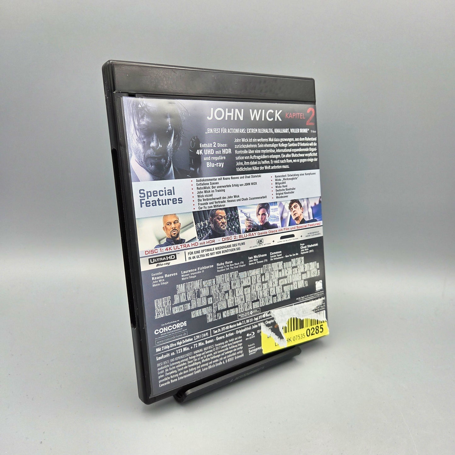 John Wick - Kapitel 2		4K Ultra HD Blu-Ray Film	mit Keanu Reeves