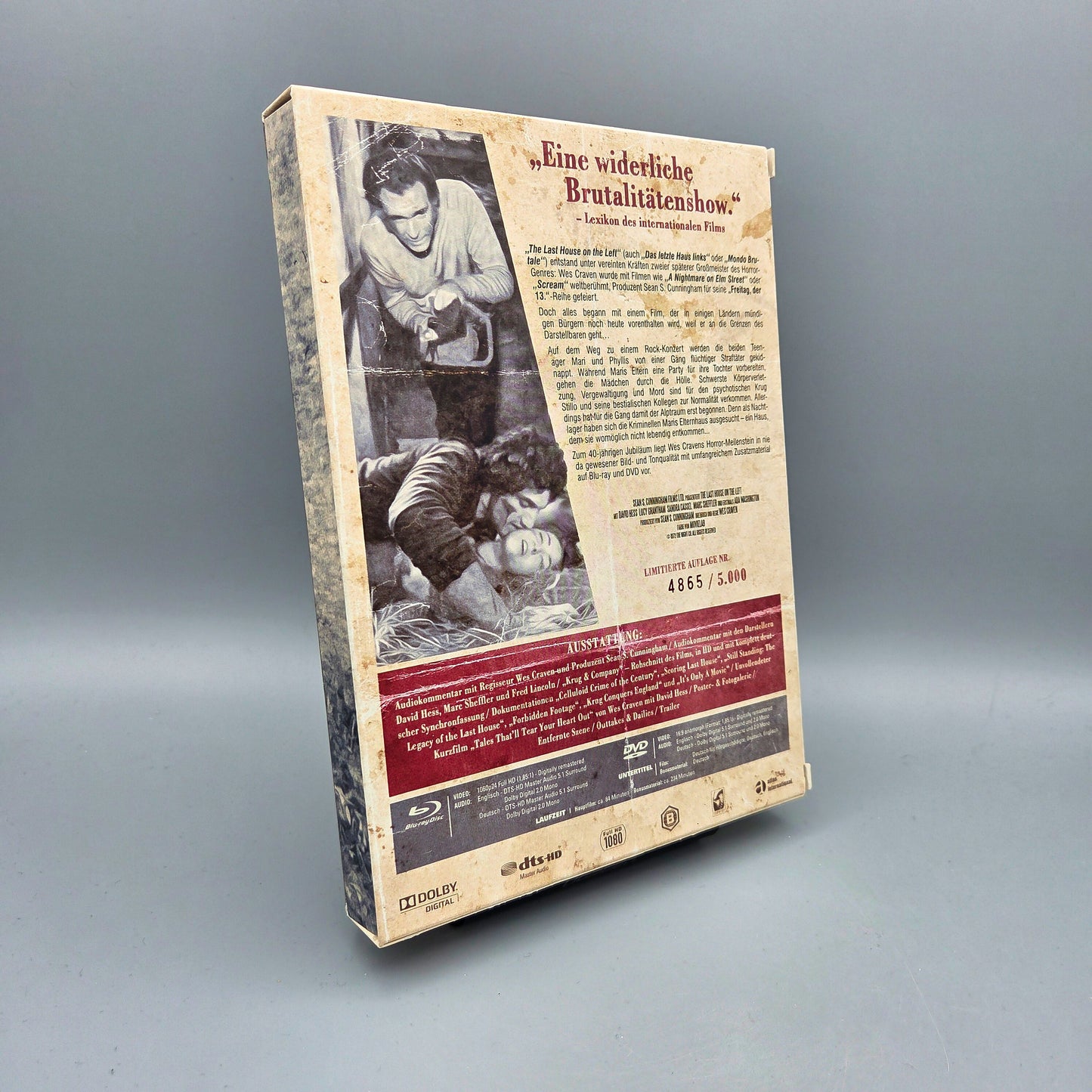 The Last House On The Left	40th Anniversary Edition	Blu-Ray Film