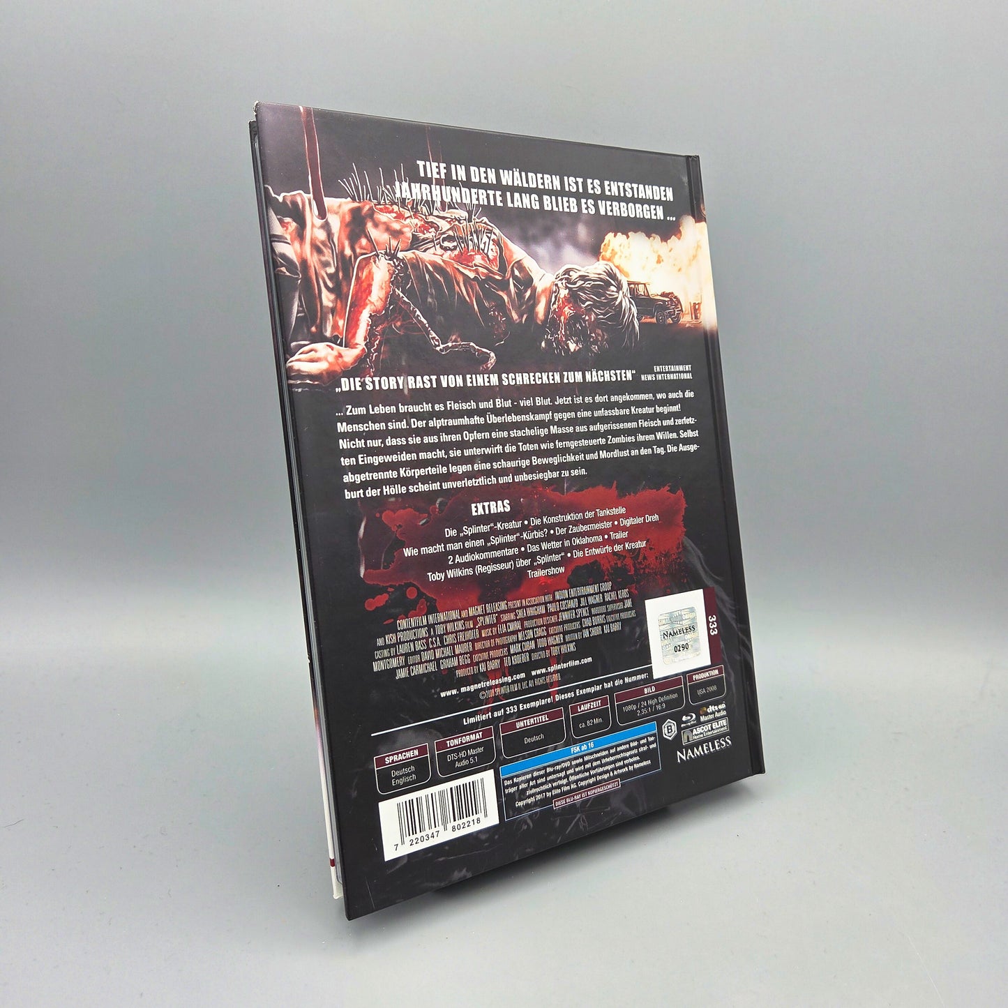 Splinter	Mediabook	Blu-Ray Film	Nameless 290 / 333