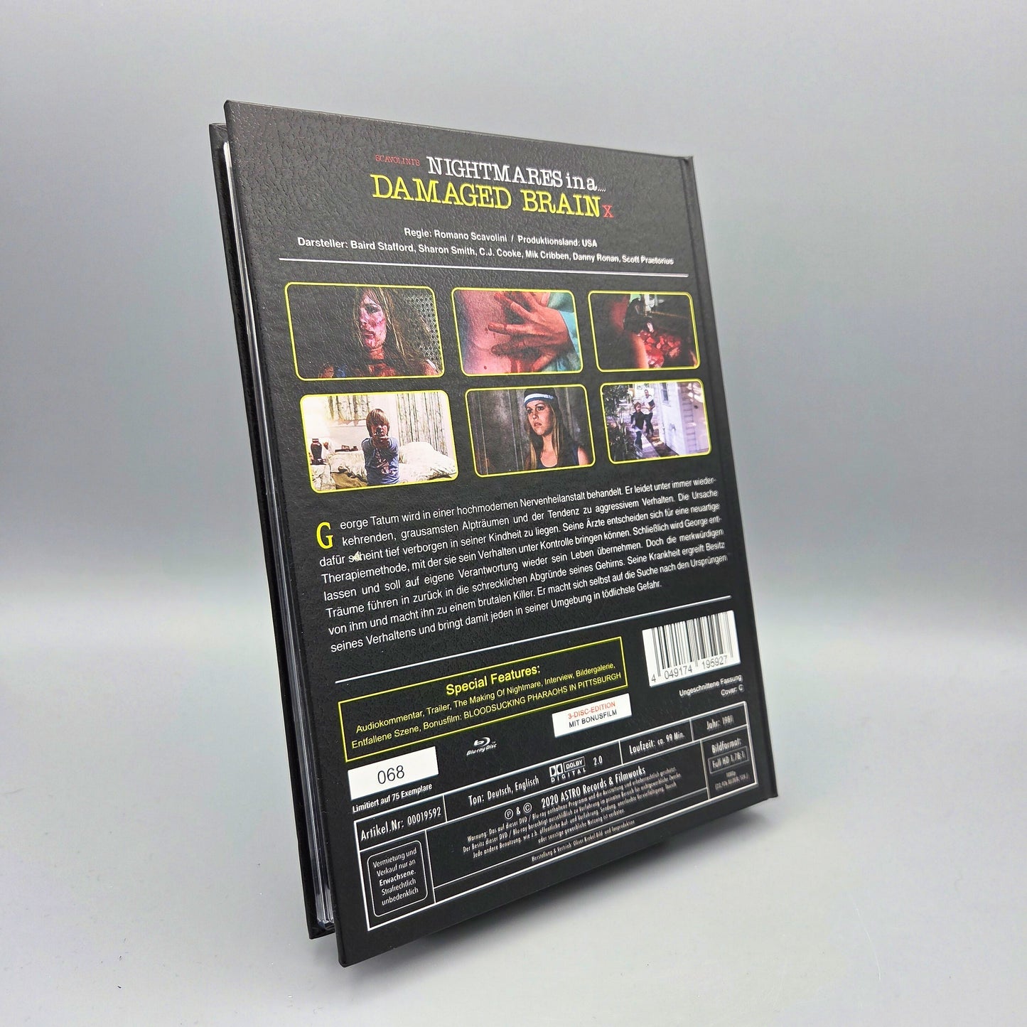 Nightmares in a Damaged Brain - Cover C	Mediabook	Blu-Ray Film