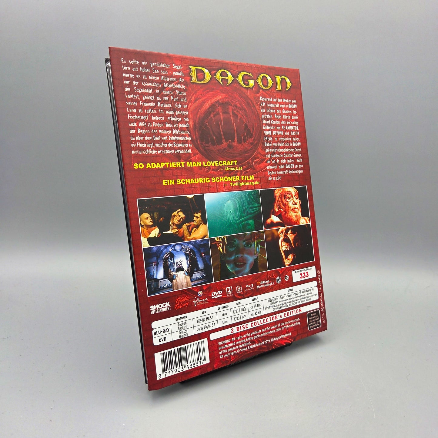 H.P. Lovecraft's Dagon - Cover B	Mediabook	Blu-Ray Film	2-Disc Collector's Edition