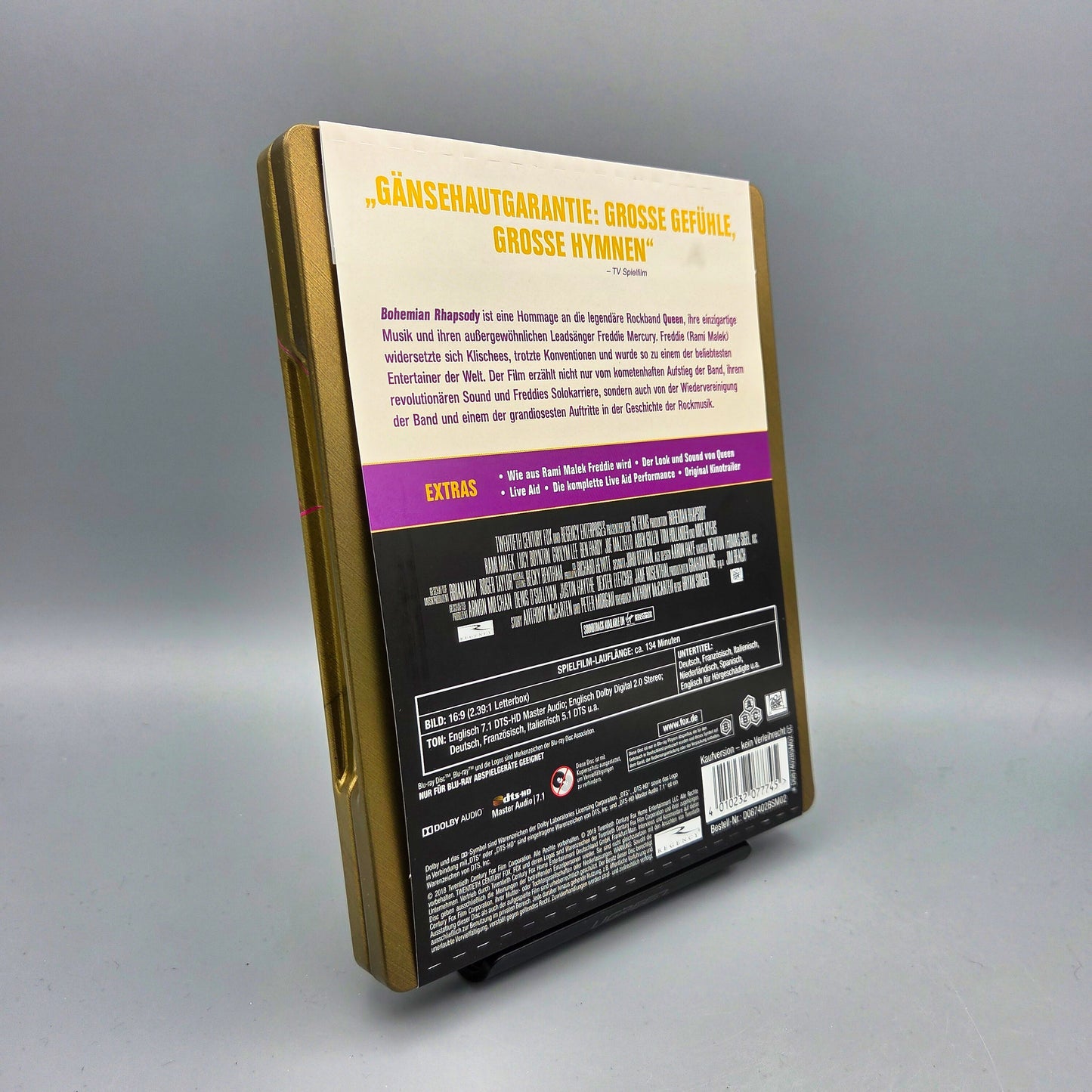 Bohemian Rhapsody	Steelbook	Blu-Ray Film