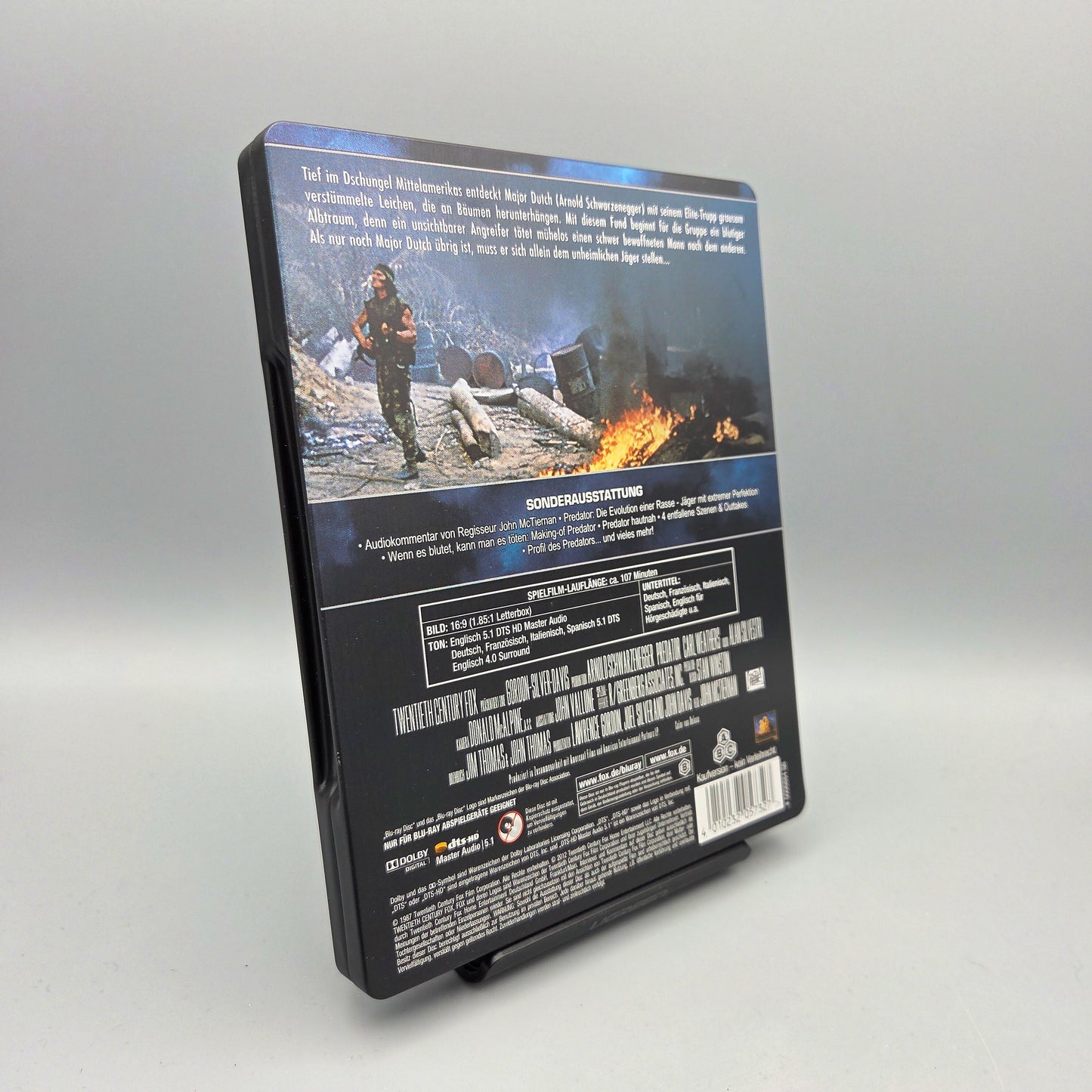 Predator	Steelbook	Blu-Ray Film	mit Arnold Schwarzenegger