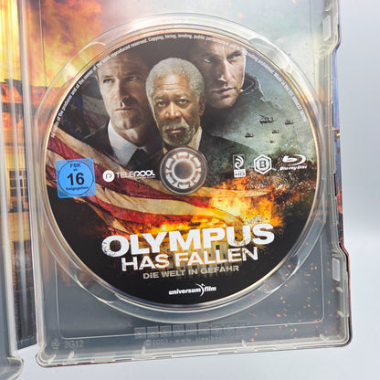 Olympus has fallen	Steelbook	Blu-Ray Film	Englische Ausgabe mit deutscher Disc