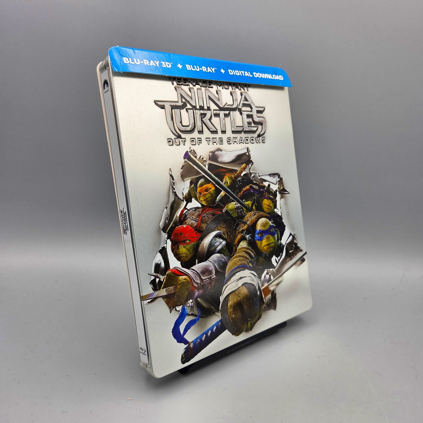 Teenage Mutant Ninja Turtles - Out of the Shadows 3D & 2D	Steelbook	Blu-Ray Film	Englische Ausgabe mit deutscher Tonspur
