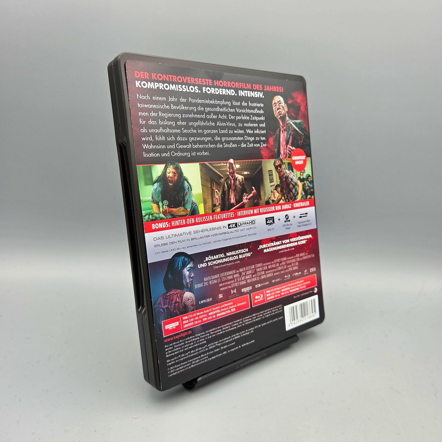 The Sadness	Steelbook	4K Ultra HD Blu-Ray Film