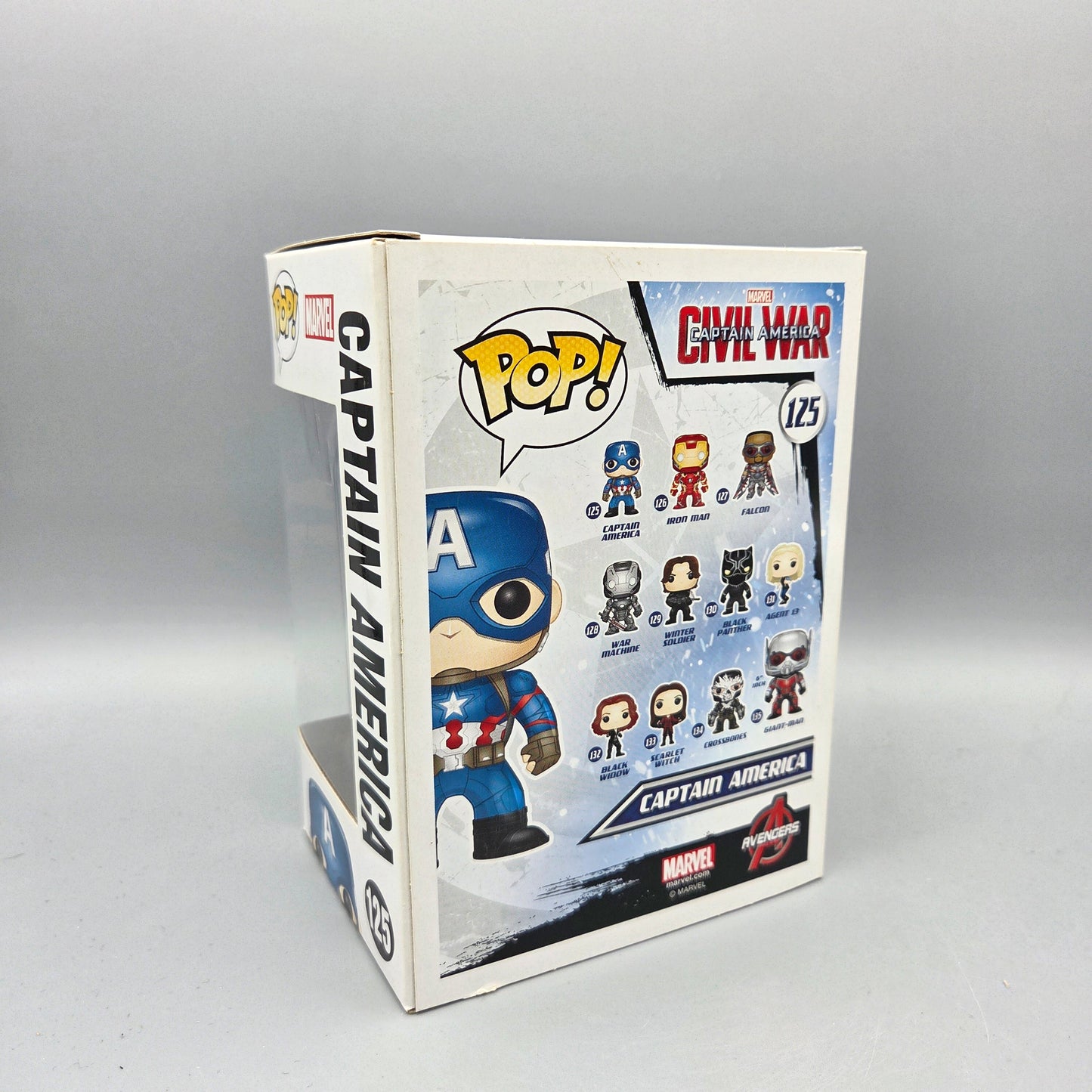 Funko Pop! Captain America : Civil War	#125 Captain America		Marvel	Vinylfigur