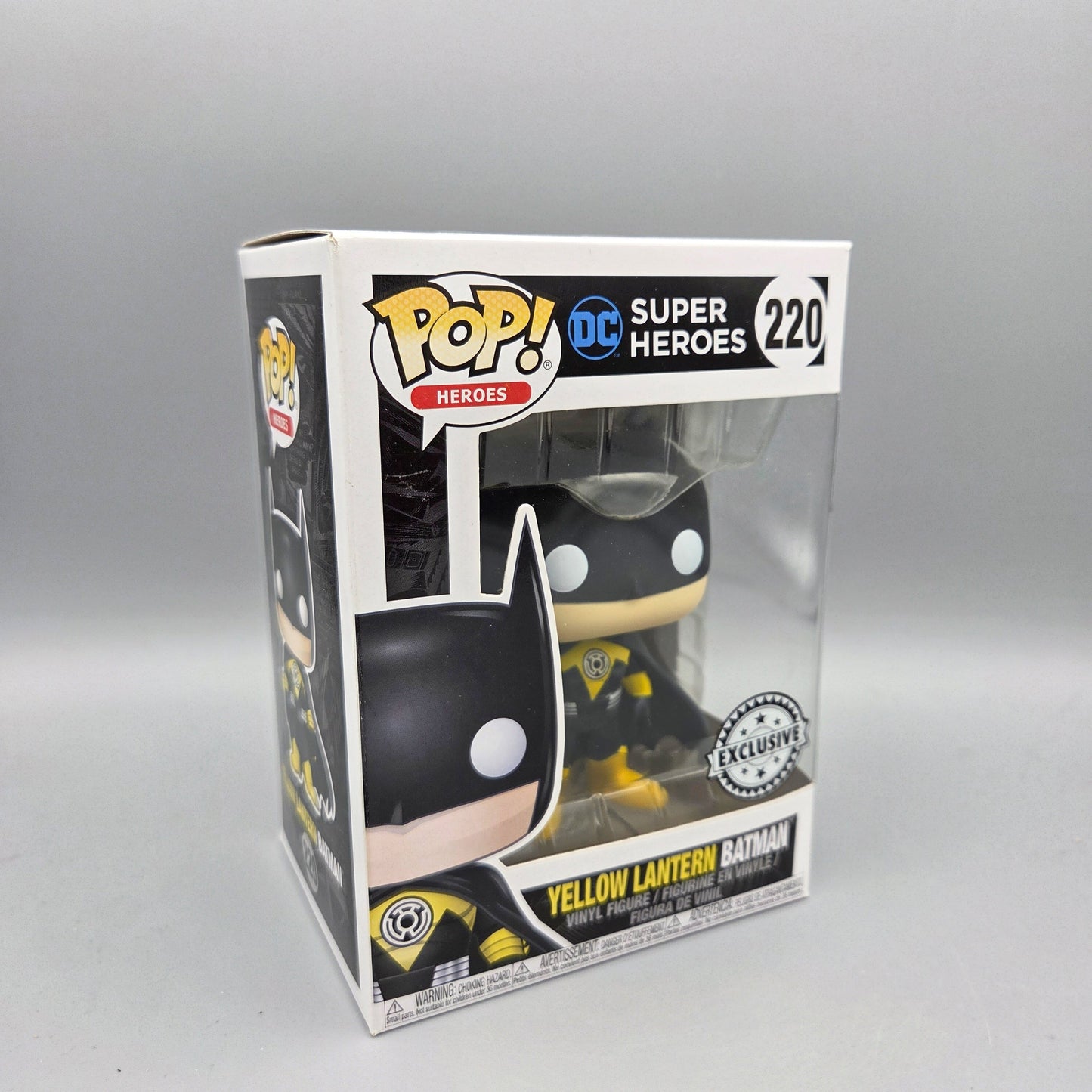 Funko Pop! DC Super Heroes	#220 Yellow Lantern Batman	Exclusive	Vinylfigur