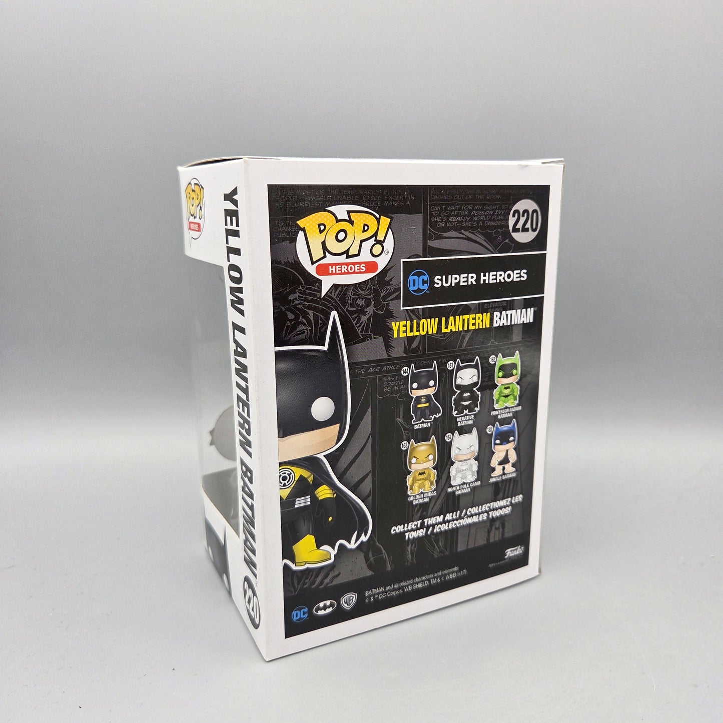 Funko Pop! DC Super Heroes	#220 Yellow Lantern Batman	Exclusive	Vinylfigur