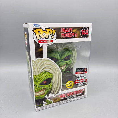 Funko Pop! Iron Maiden	#144 "Killers Eddie"	Glows in the Dark	Rocks	Vinylfigur