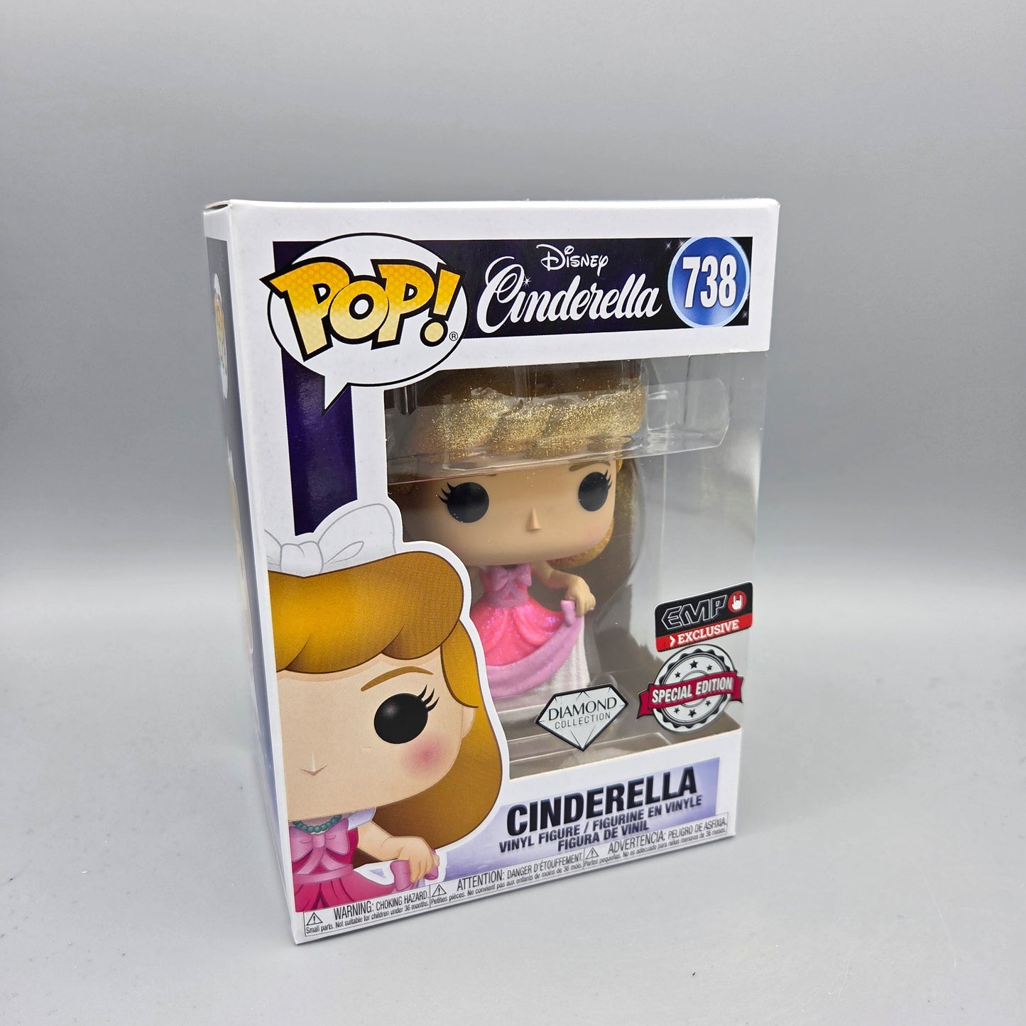 Funko Pop! #738 Cinderella	Diamond Collection	Disney	Vinylfigur