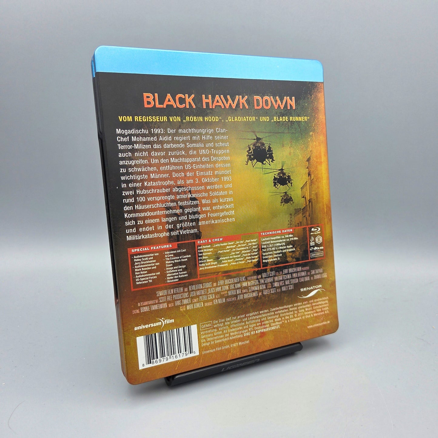 Black Hawk Down	Steelbook	Blu-Ray Film	mit Josh Hartnett