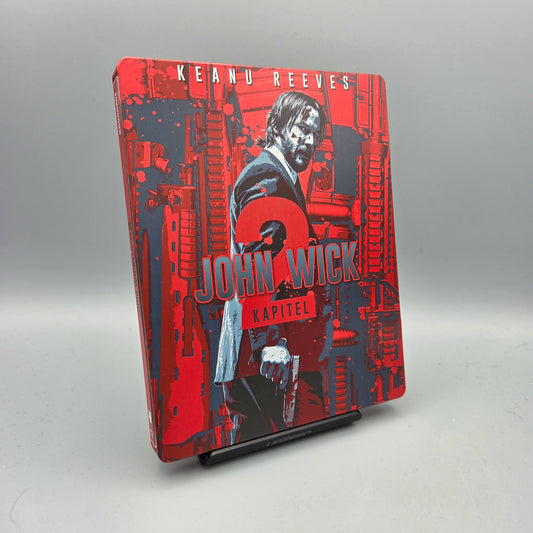 John Wick: Kapitel 2	Steelbook	Blu-Ray Film	mit Keanu Reeves