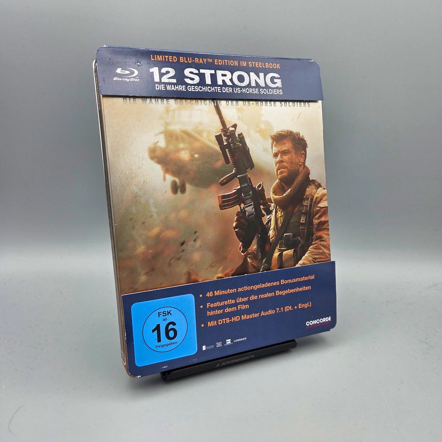 12 Strong	Steelbook	Blu-Ray Film	mit Chris Hemsworth
