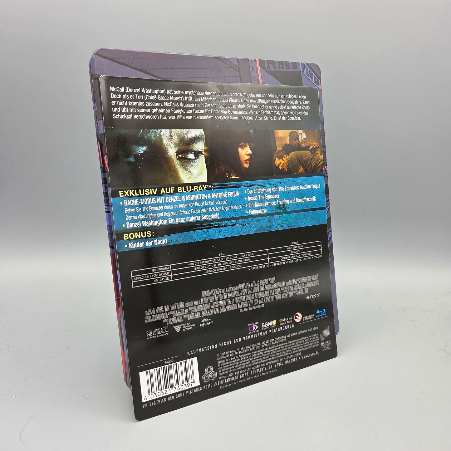 The Equalizer - Pop Art	Steelbook	Blu-Ray Film	mit Denzel Washington