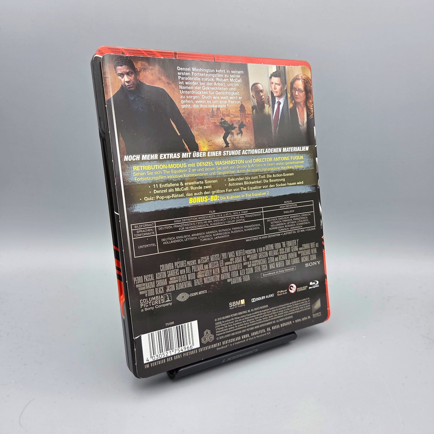 The Equalizer 2 - Pop Art	Steelbook	Blu-Ray Film	mit Denzel Washington