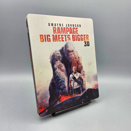 Rampage: Big Meets Bigger 3D & 2D	Steelbook	Blu-Ray Film	mit Dwayne Johnson