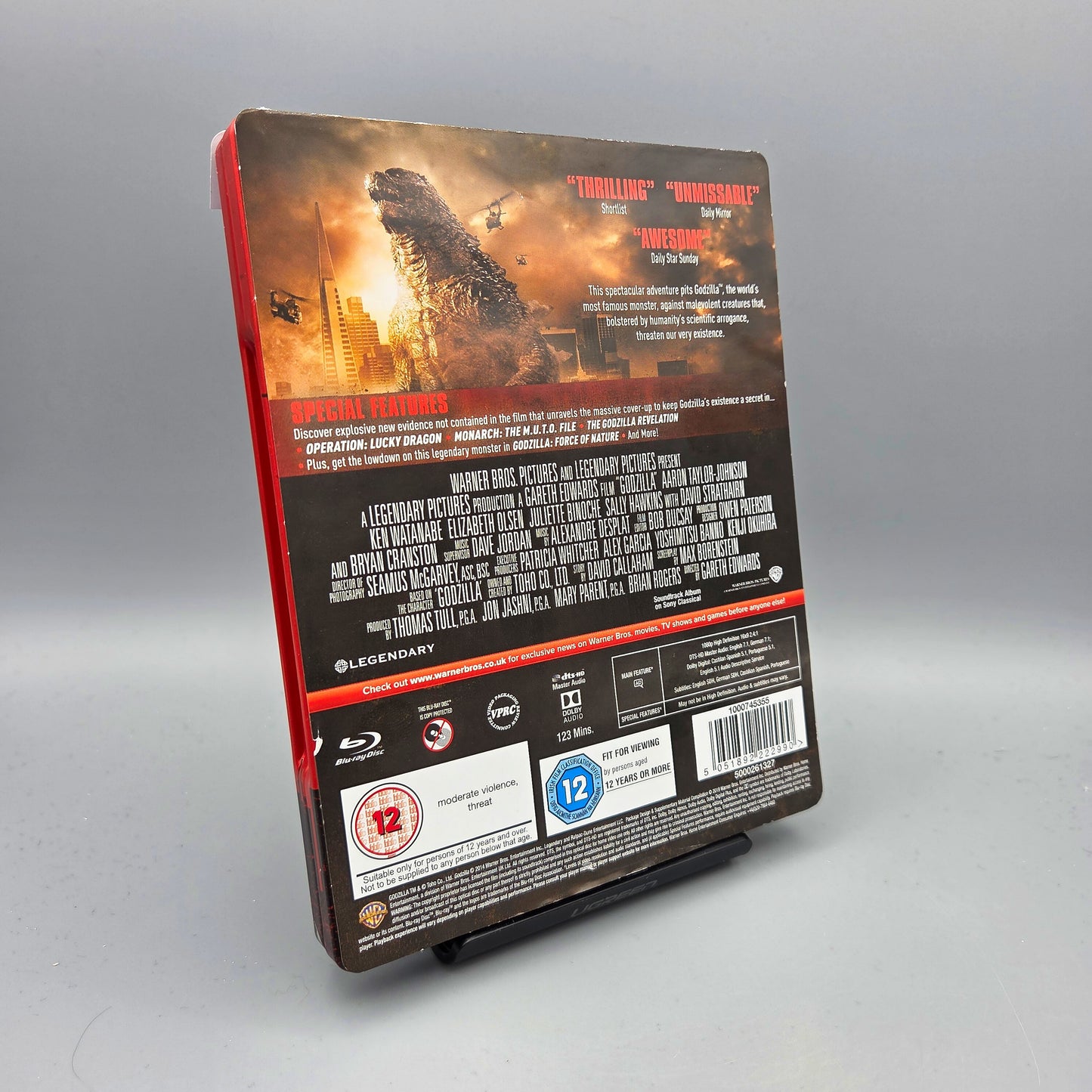 Godzilla	Steelbook	Blu-Ray Film	Englische Ausgabe mit deutschem Ton