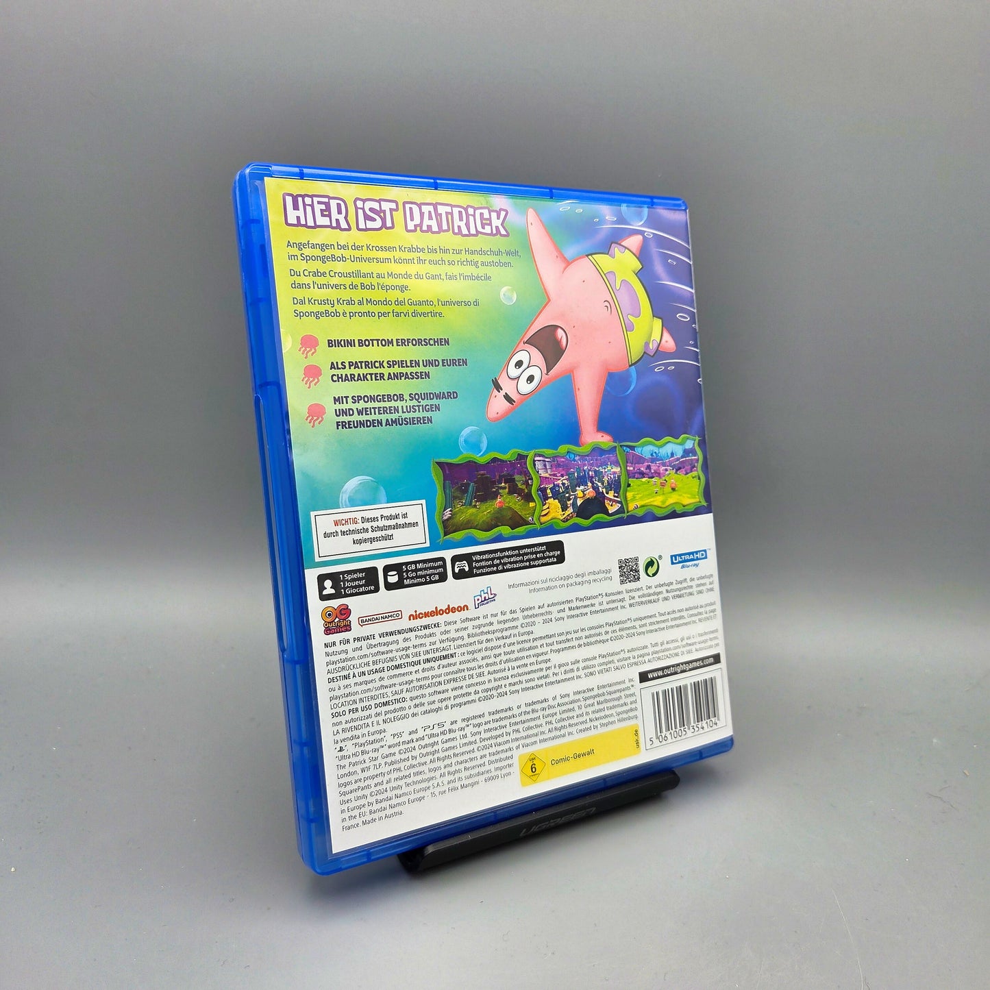 Playstation 5 Spiel: Spongebob Schwammkopf: Das Patrick Star Spiel		PS5