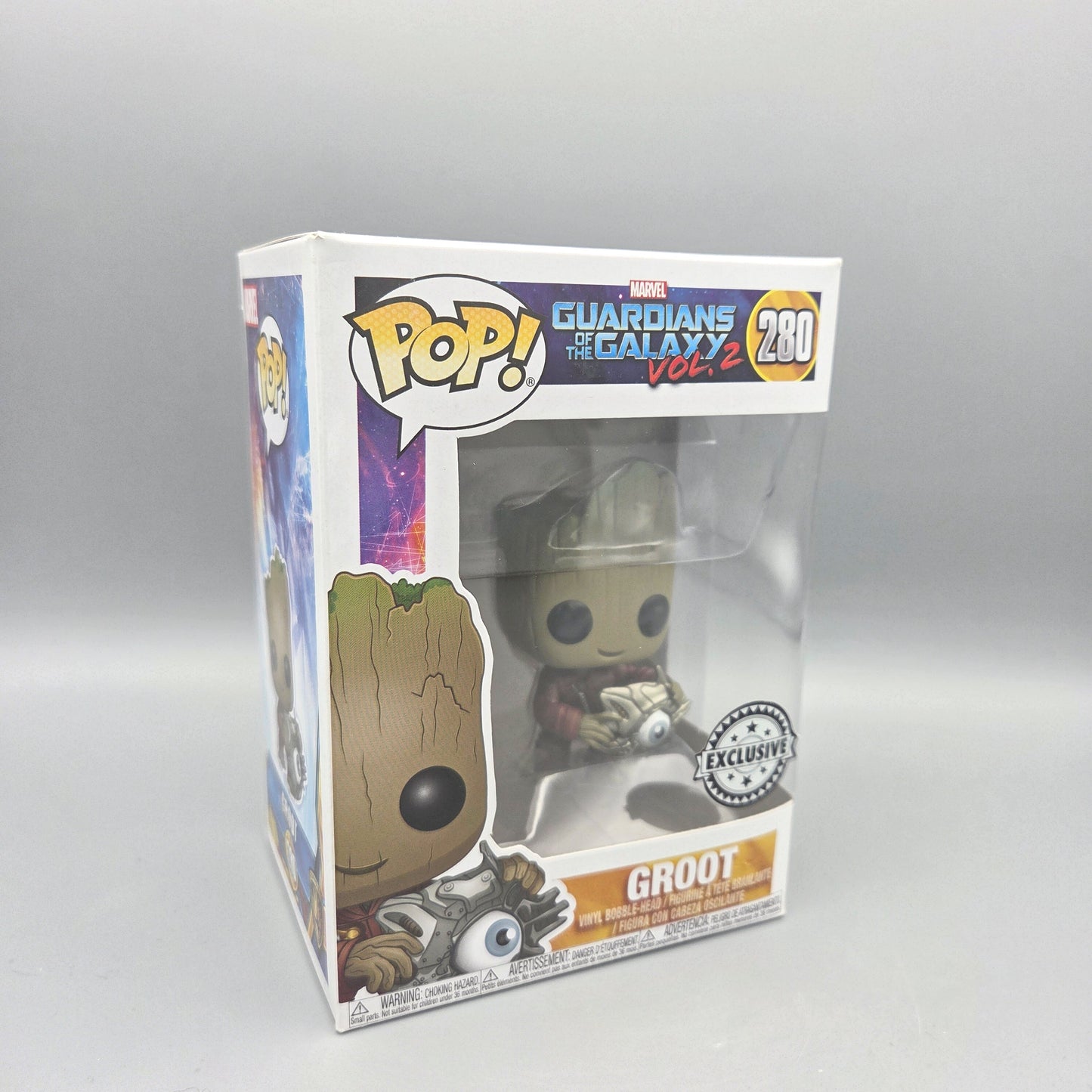 Funko Pop! Guardians of the Galaxy Vol. 2	#280 Groot	Exclusive	Marvel	Vinylfigur