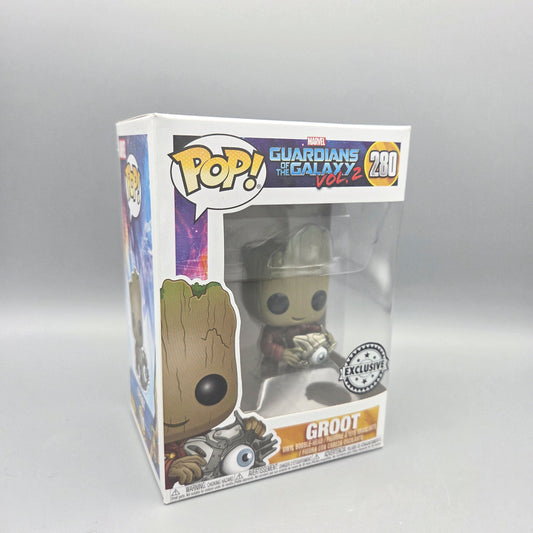 Funko Pop! Guardians of the Galaxy Vol. 2	#280 Groot	Exclusive	Marvel	Vinylfigur