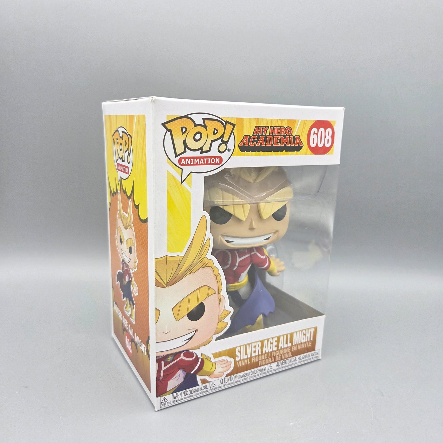 Funko Pop! My Hero Academia	#608 Silver Age All Might		Animation	Vinylfigur