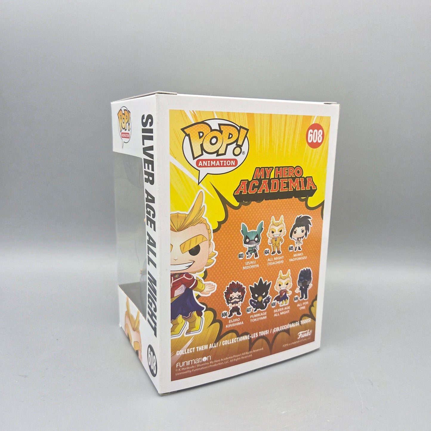 Funko Pop! My Hero Academia	#608 Silver Age All Might		Animation	Vinylfigur