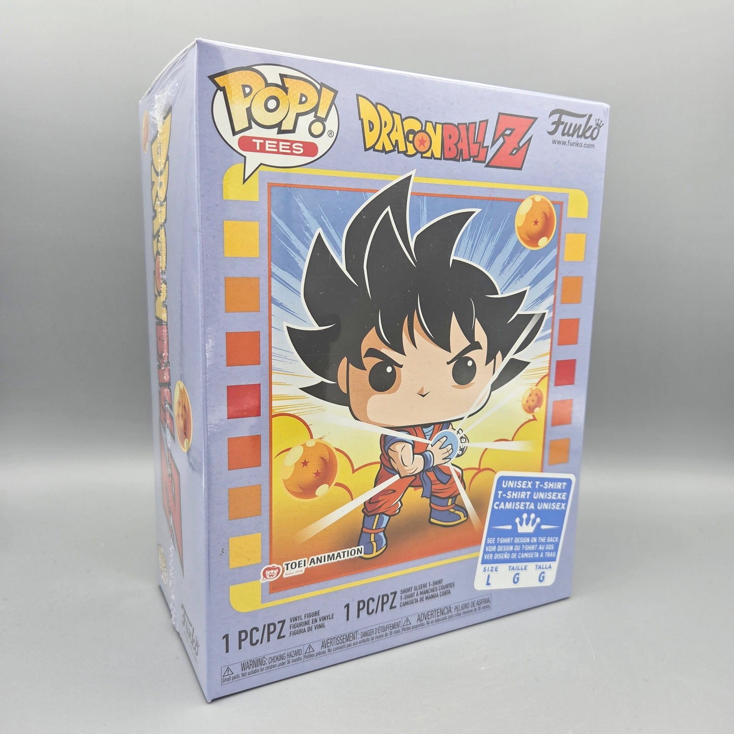 Funko Pop! Dragonball Z		Kamehameha Vinylfigur & T-Shirt Gr. L		Tees	100% Baumwolle