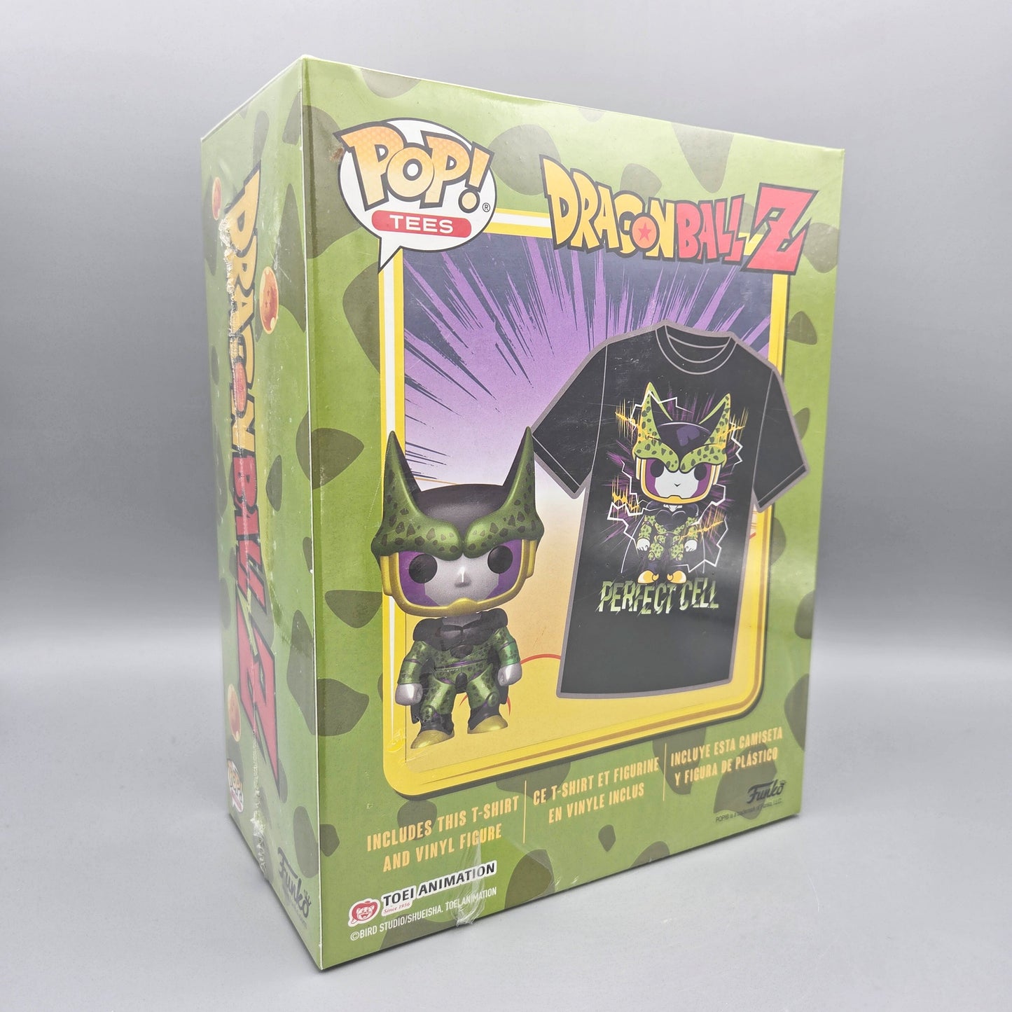 Funko Pop! Dragonball Z		Perfect Cell Vinylfigur & T-Shirt Gr. L		Tees	100% Baumwolle
