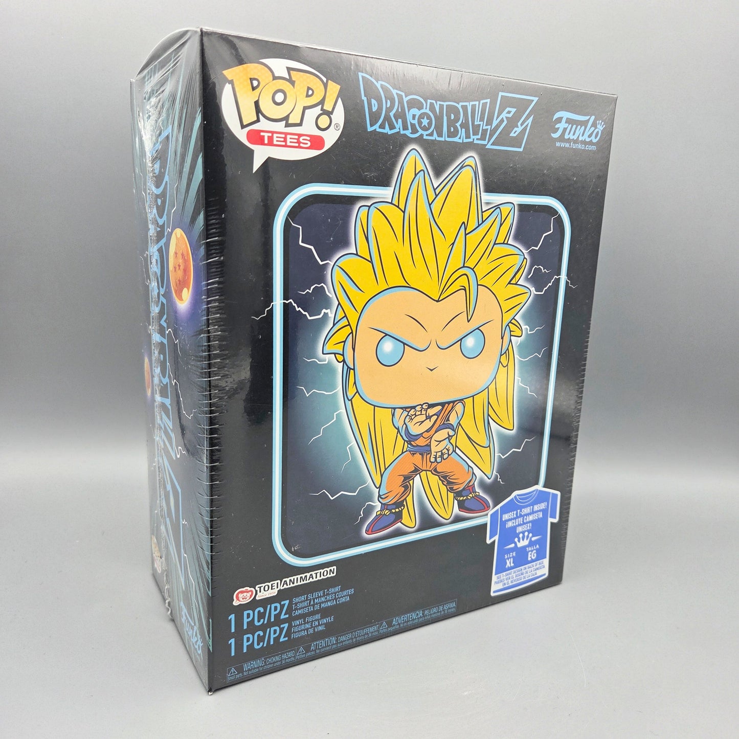 Funko Pop Dragon Ball Z		Goku SS3 (GW) Vinylfigur & T-Shirt Gr. XL		Tees	100% Baumwolle