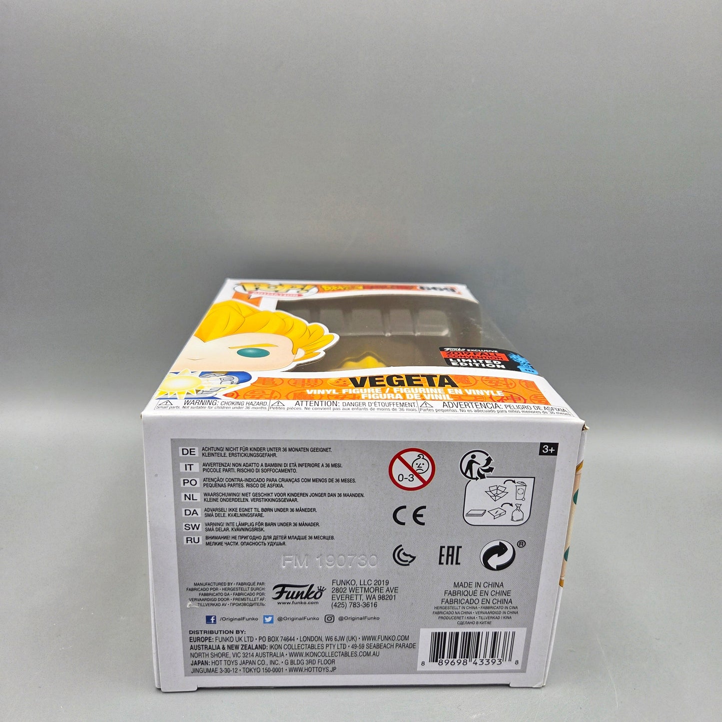 Funko Pop! Dragon Ball Z	#669 Vegeta	2019 Fall Convention	Animation	Vinylfigur