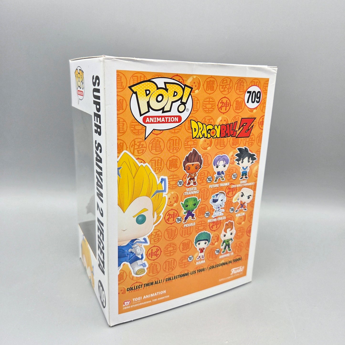 Funko Pop! Dragon Ball Z	#709 Super Saiyan 2 Vegeta	Glow Chase	Animation	Vinylfigur