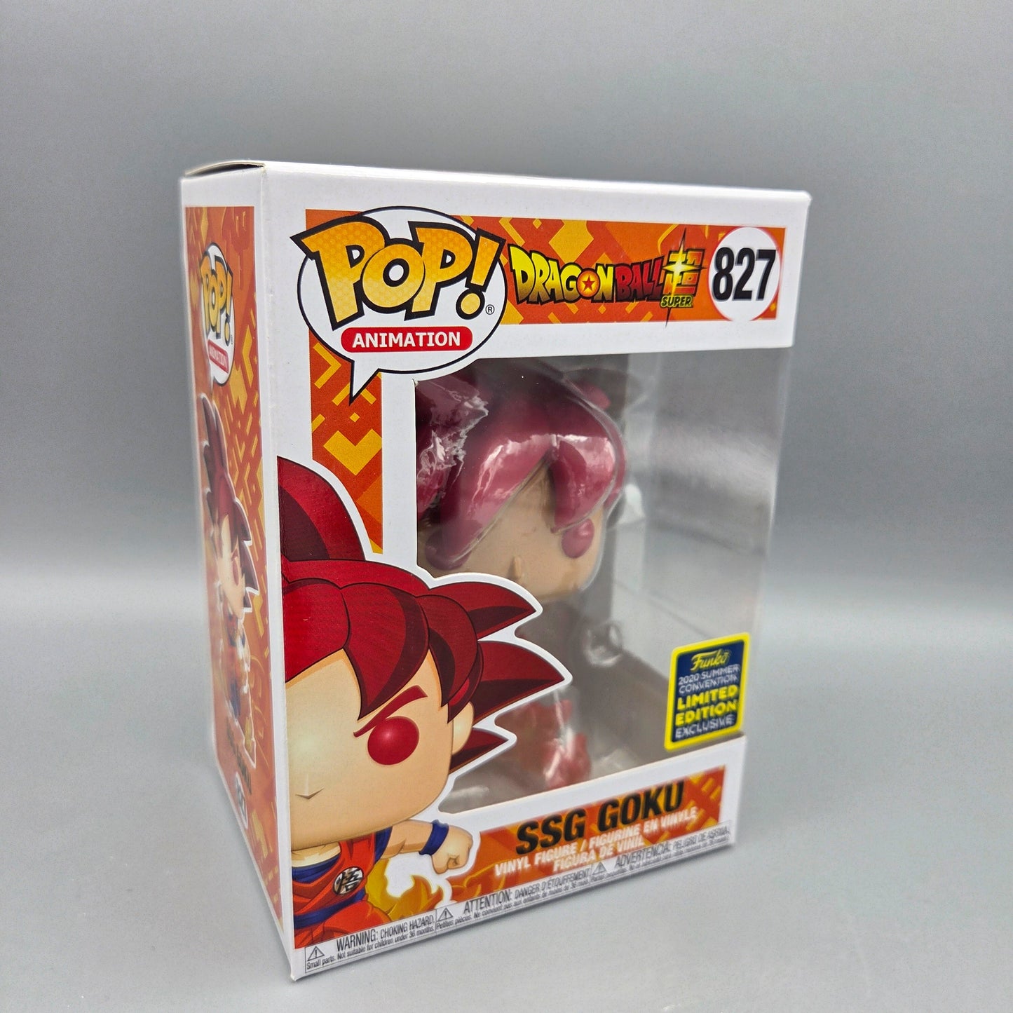 Funko Pop! Dragon Ball Super	#827 SSG Goku	2020 Summer Convention	Animation	Vinylfigur