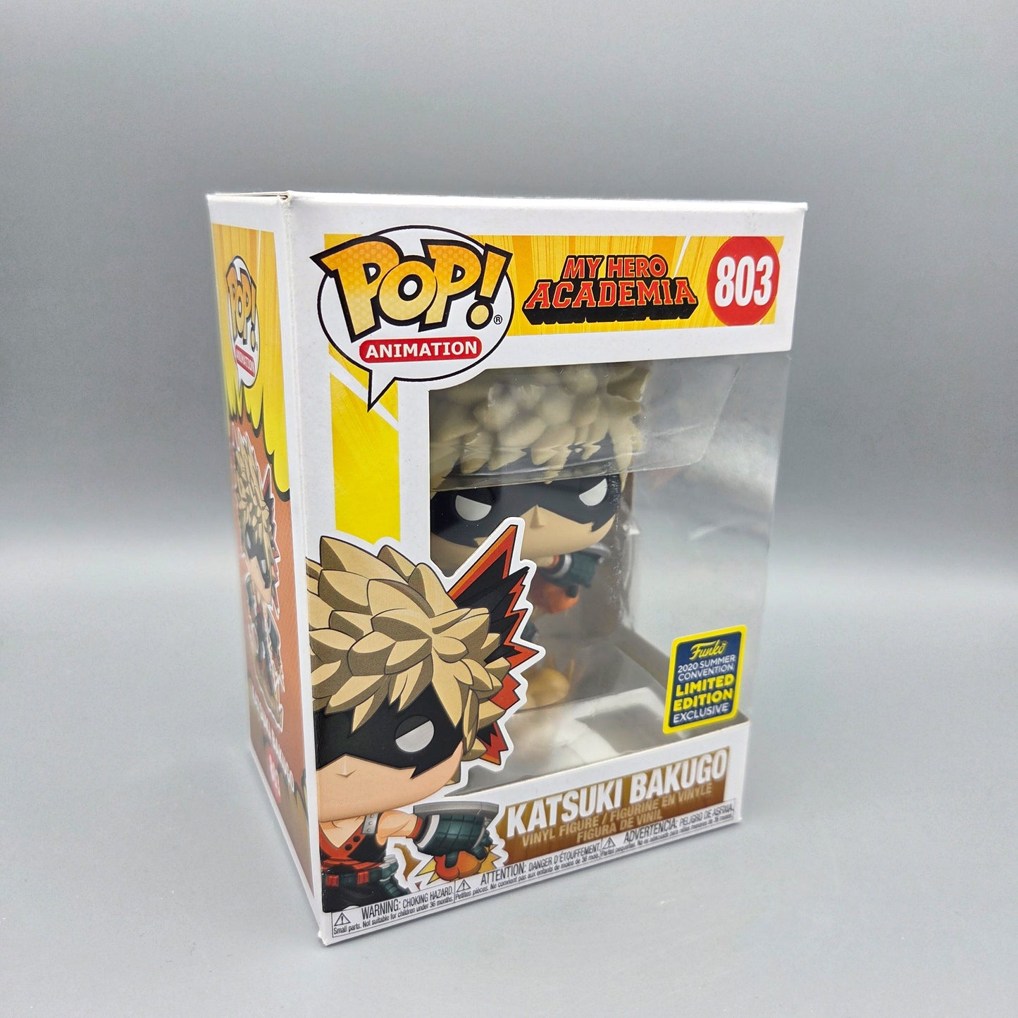 Funko Pop! My Hero Academia	#803 Katsuki Bakugo	2020 Summer Convention	Animation	Vinylfigur