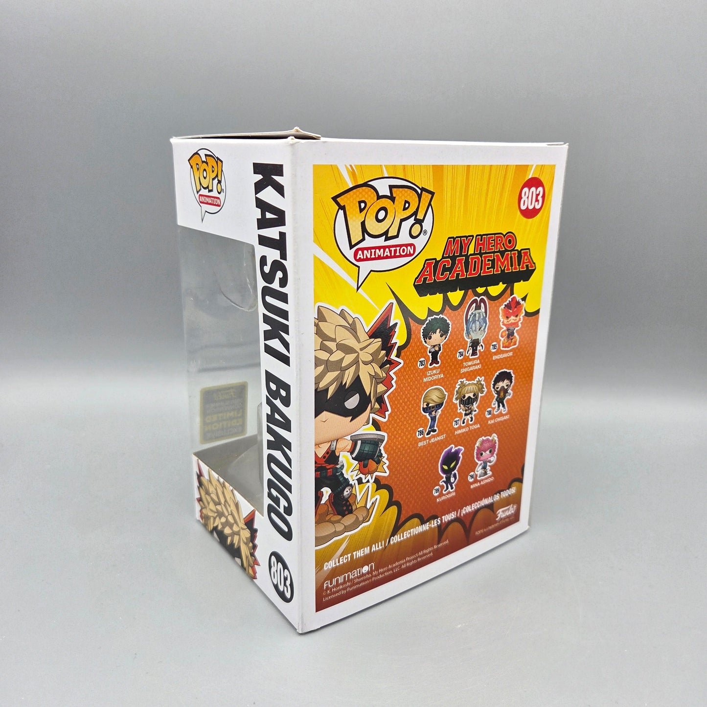 Funko Pop! My Hero Academia	#803 Katsuki Bakugo (2020 Summer Convention)	Animation