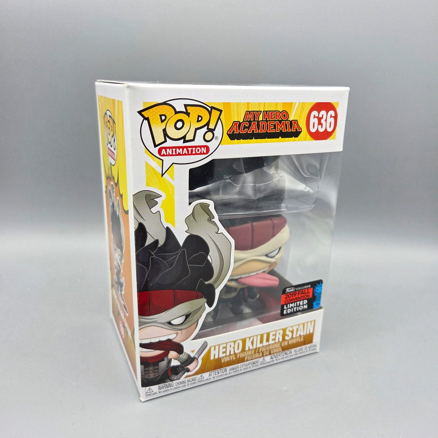 Funko Pop! My Hero Academia	#636 Hero Killer Stain (2019 Fall Convention)	Animation