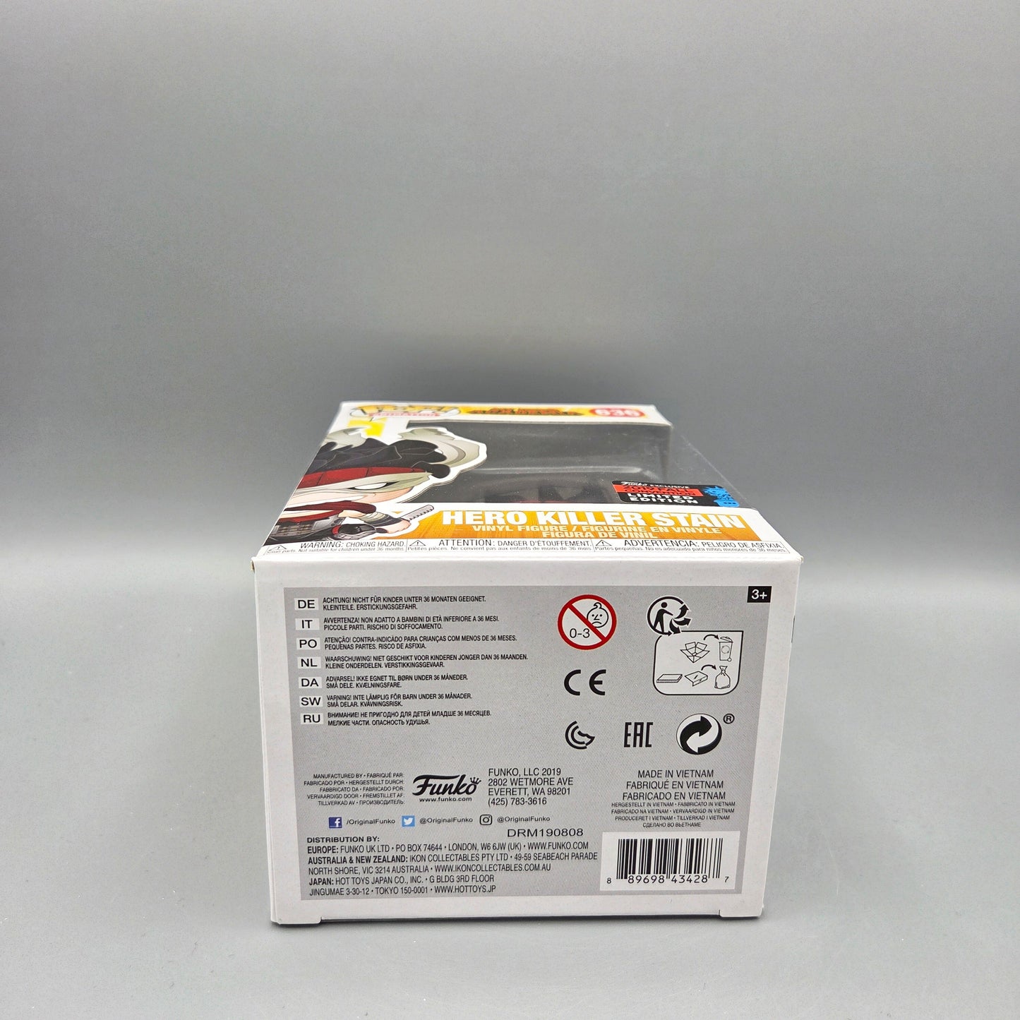 Funko Pop! My Hero Academia	#636 Hero Killer Stain (2019 Fall Convention)	Animation