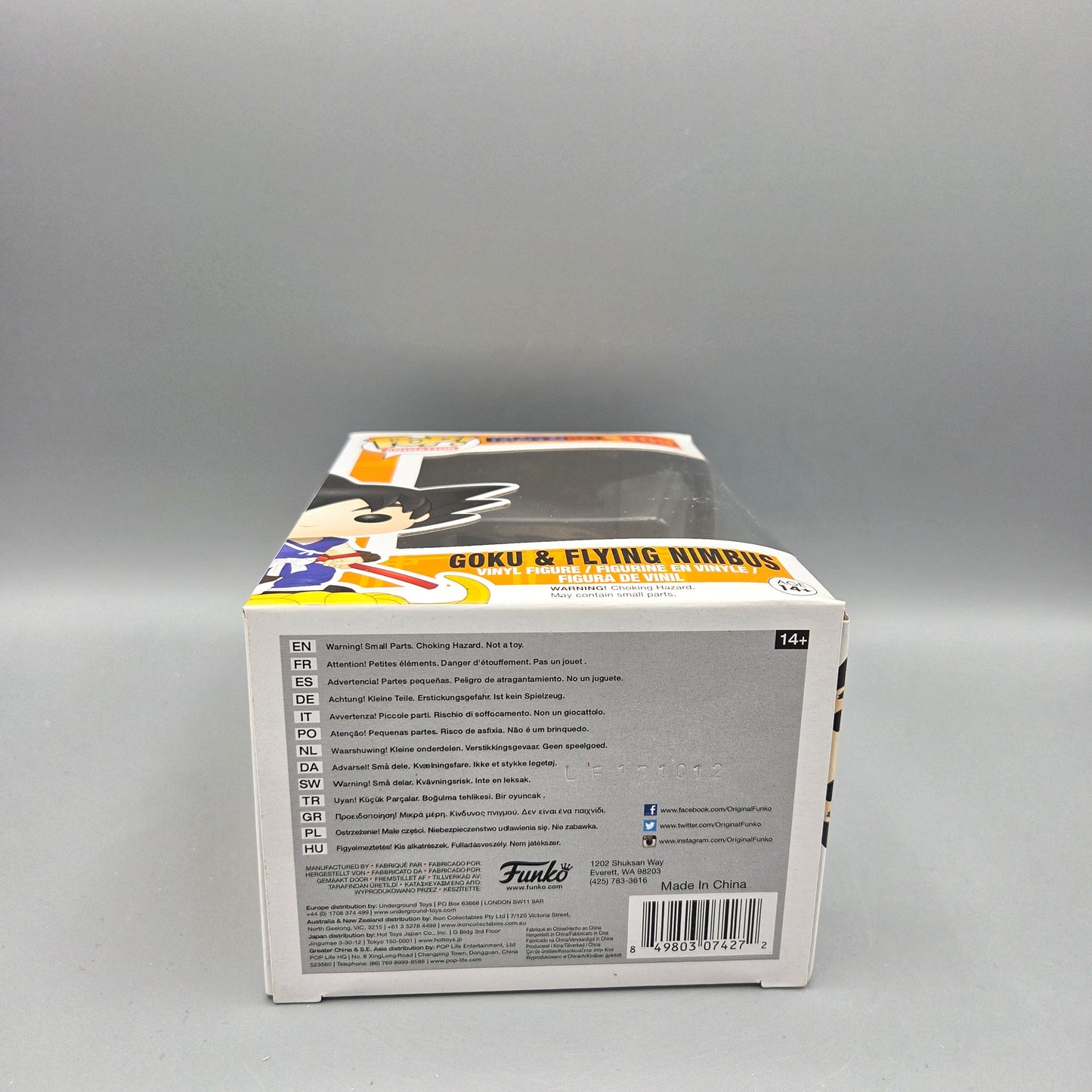 Funko Pop! Dragon Ball	#109 Goku & Flying Nimbus		Animation	Vinylfigur