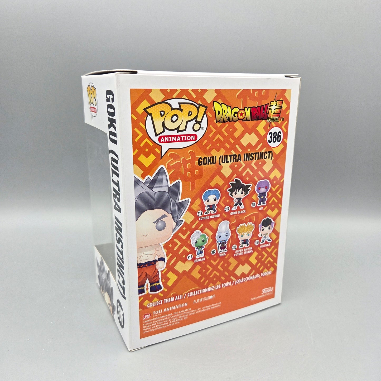 Funko Pop! Dragon Ball Super	#386 Goku (Ultra Instinct)		Animation	Vinylfigur