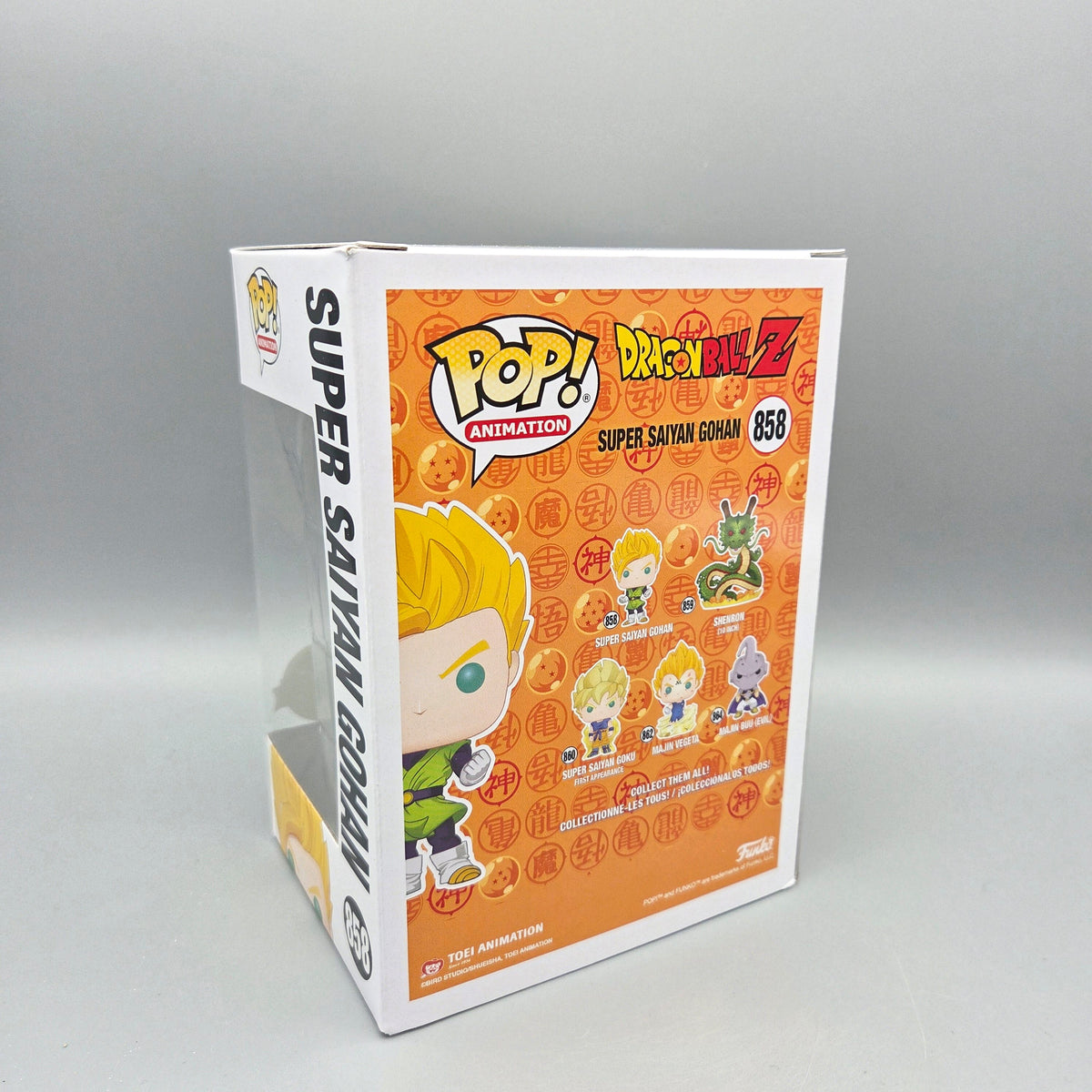 Funko Pop! Dragon Ball Z	#858 Super Saiyan Gohan (Special Edition)	Animation	Glows in the Dark