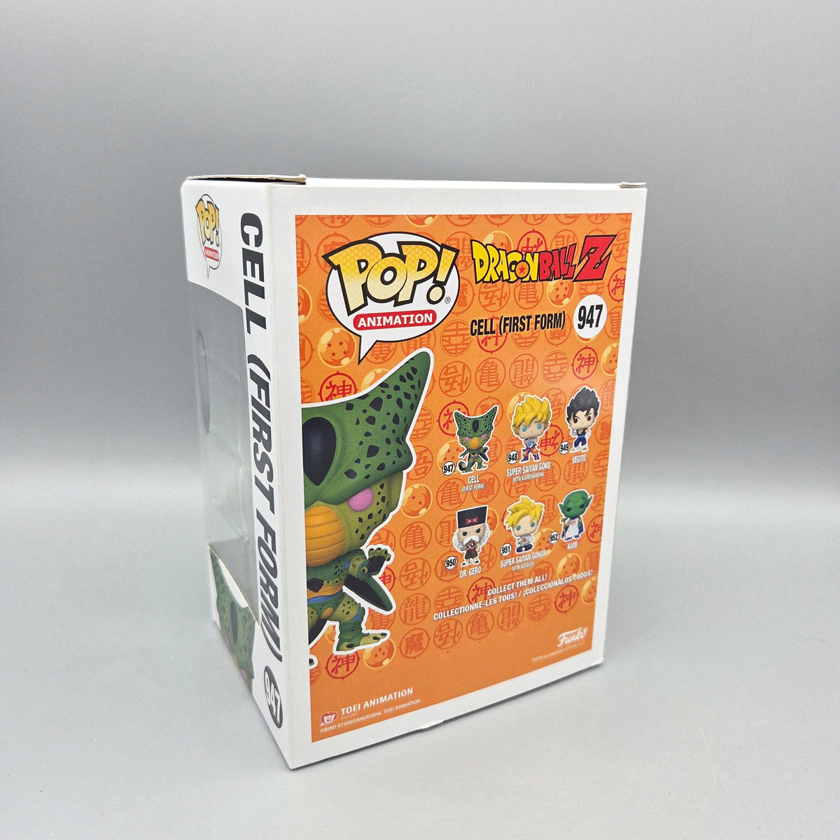 Funko Pop! Dragon Ball Z	#947 Cell (First Form)	Insider Club	Animation	Glows in the Dark