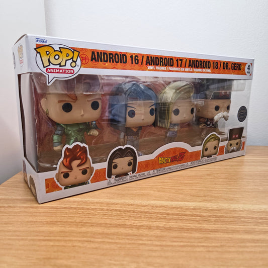 Funko Pop! Dragon Ball Z	4 Pack: Android 16 / Android 17 / Android 18 / Dr. Gero		Animation	Vinylfigur