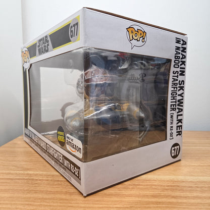 Funko Pop! Star Wars #677 Anakin Skywalker in Naboo Starfighter (with R2-D2)		-	Vinylfigur