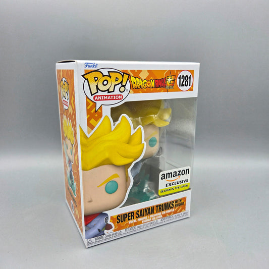 Funko Pop! Dragon Ball Super	#1281 Super Saiyan Trunks with Sword	Exclusive	Animation	Glows in the Dark