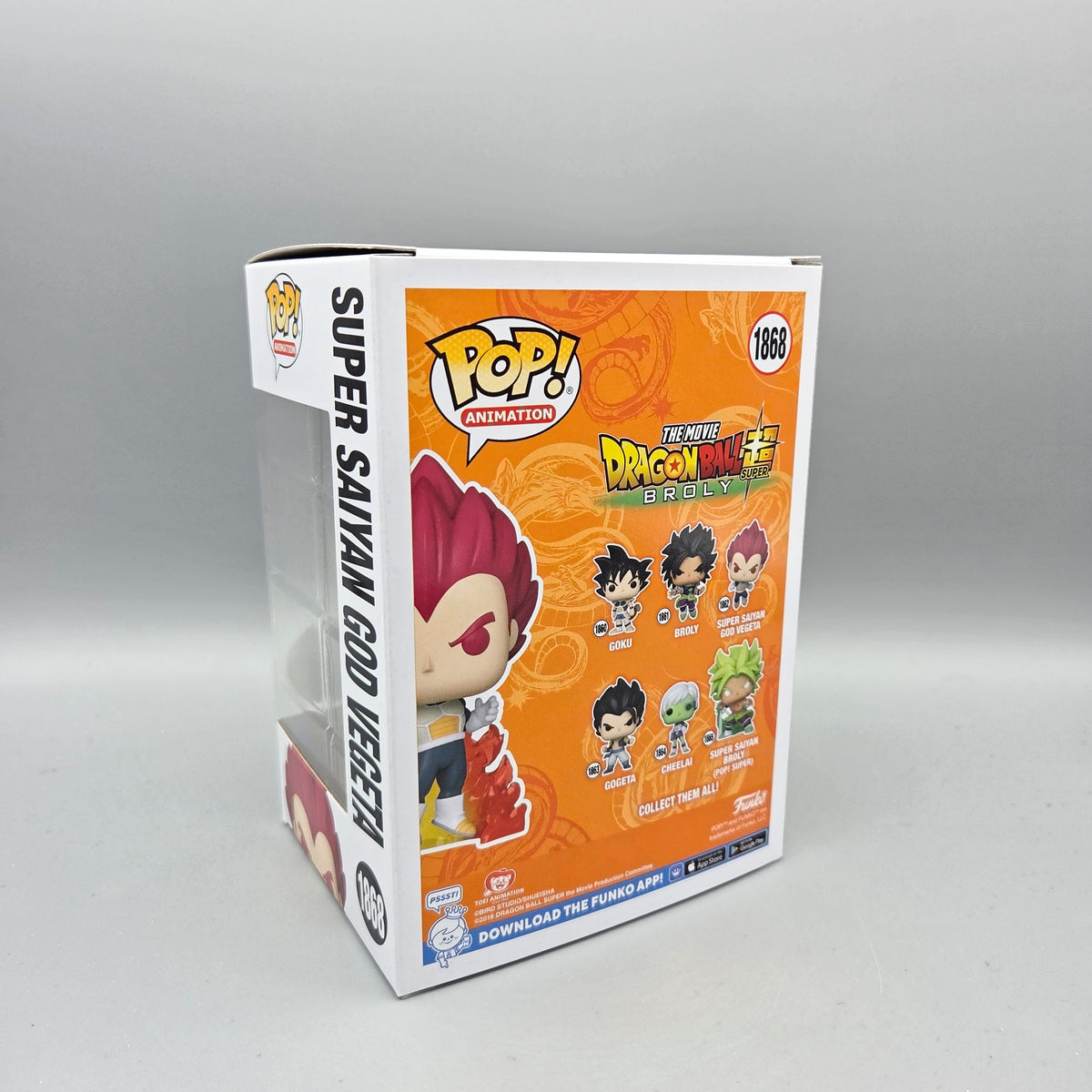 Funko Pop! Dragon Ball Super	#1868 Super Saiyan God Vegeta	Special Edition	Animation	Vinylfigur