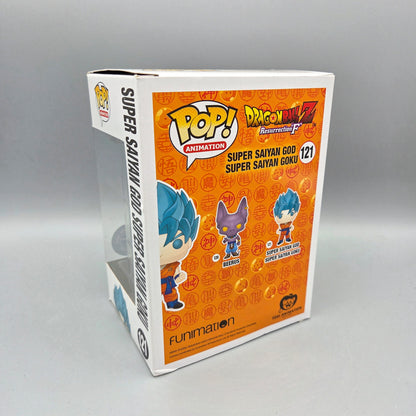 Funko Pop! Dragon Ball Z	#121 Super Saiyan God Super Saiyan Goku	Exclusive	Animation	Resurrection F