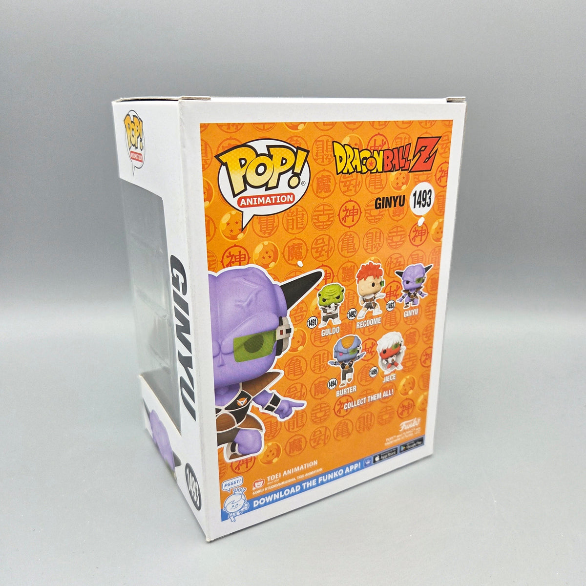 Funko Pop! Dragon Ball Z	#1493 Ginyu	Special Edition	Animation	Glows in the Dark