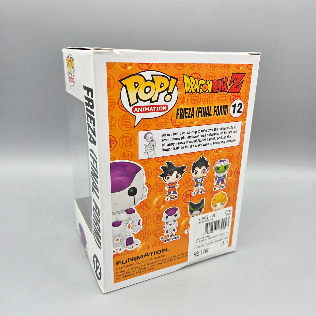 Funko Pop! Dragon Ball Z	#12 Frieza (Final Form)		Animation	Vinylfigur