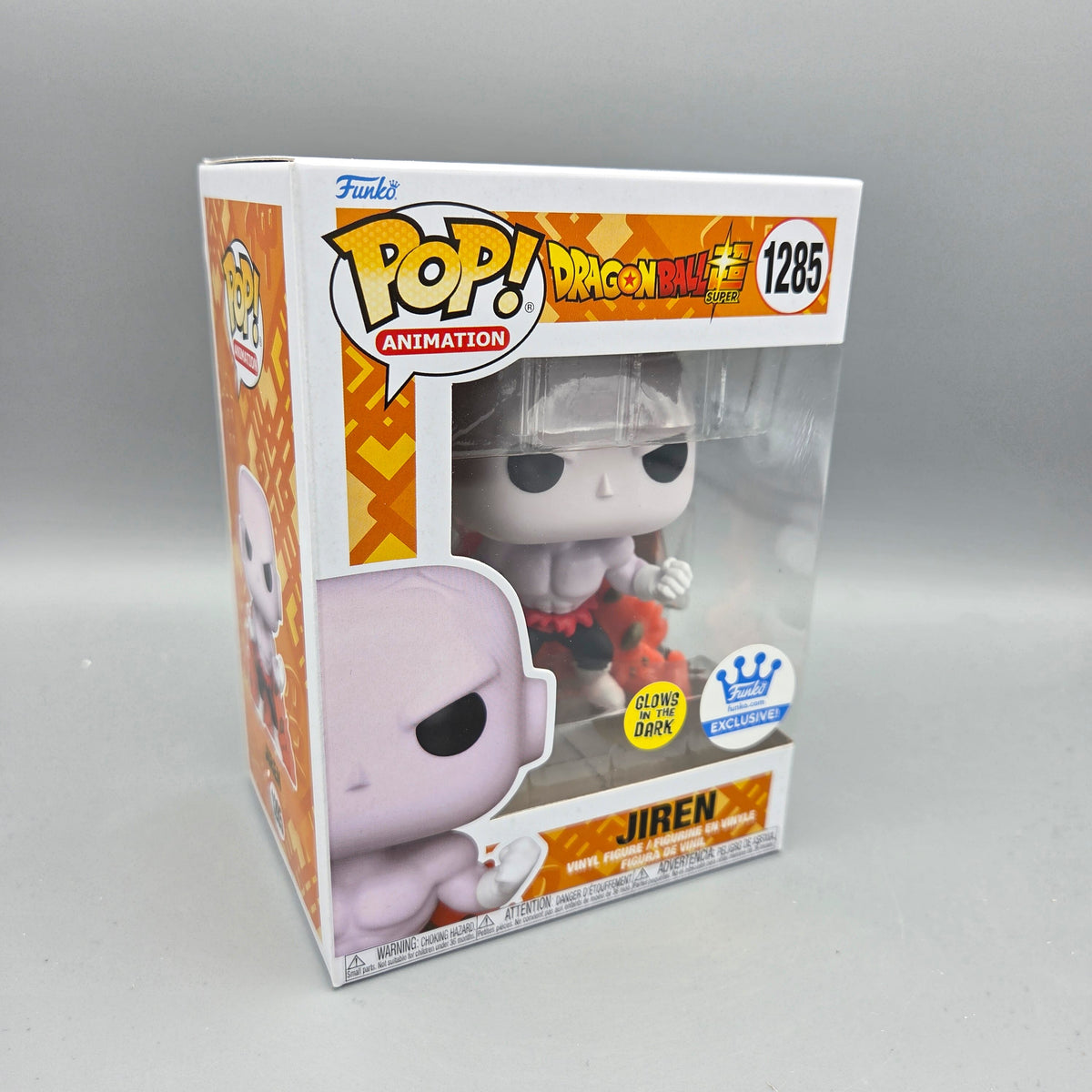 Funko Pop! Dragon Ball Super	#1285 Jiren	Exclusive	Animation	Glows in the Dark