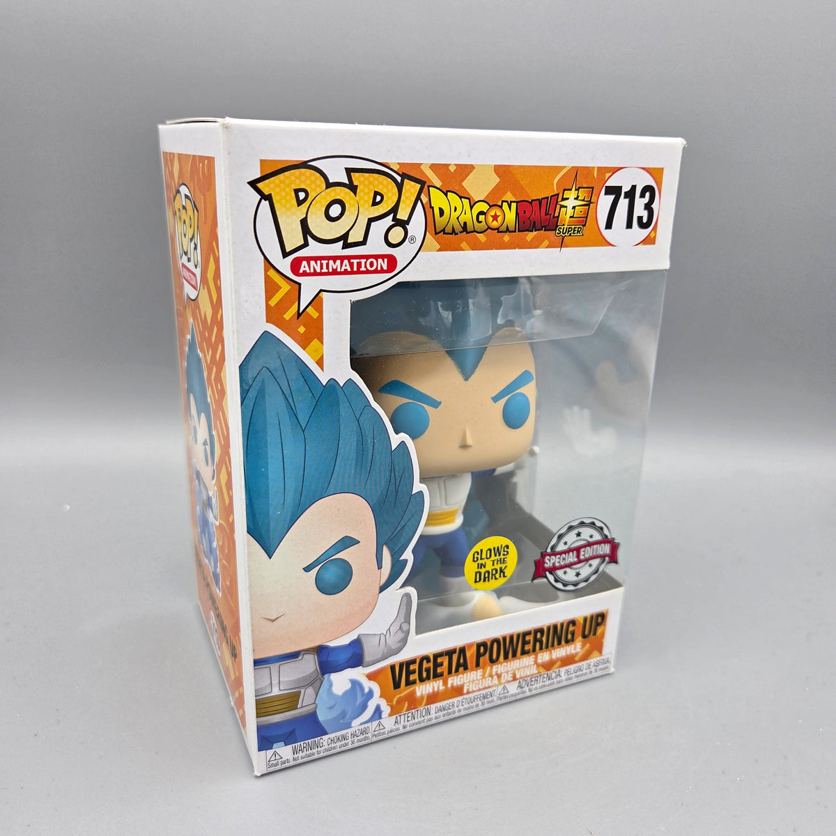 Funko Pop! Dragon Ball Super	#713 Vegeta Powering Up	Special Edition	Glows in the Dark